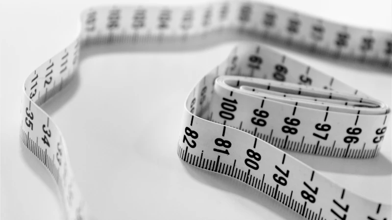 Tape measure in close-up