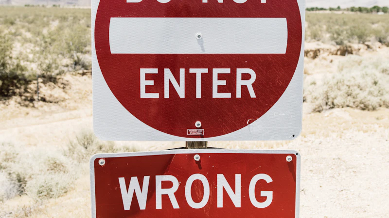Red and white stop sign