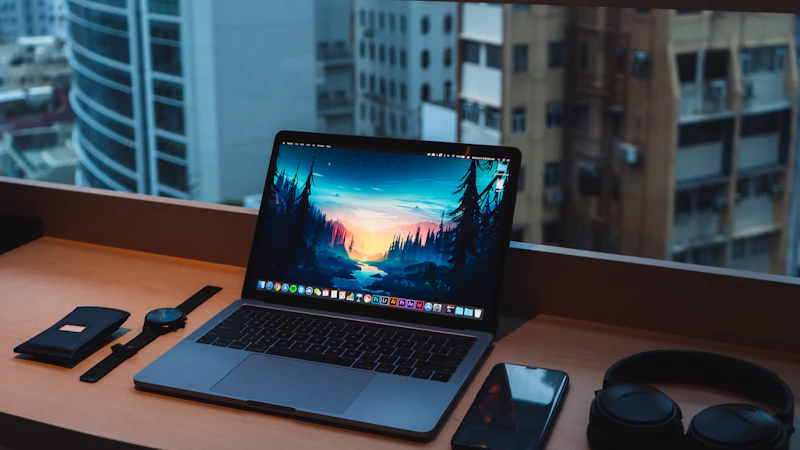 MacBook Pro on a desk