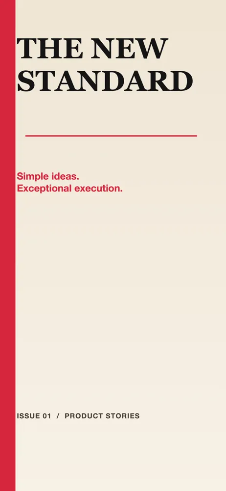 Editorial Red template exported from Screenshot Bro: App Store screenshots with headlines and device frames