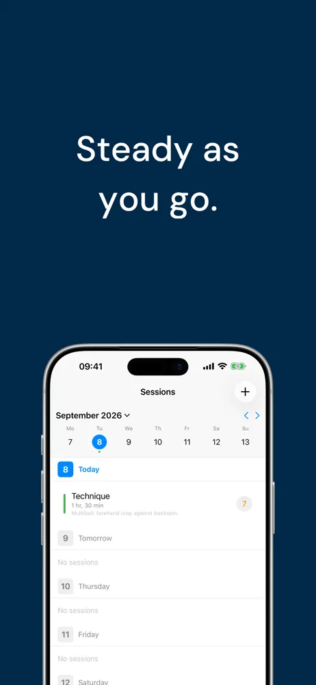 Navy template exported from Screenshot Bro: App Store screenshots with headlines and device frames